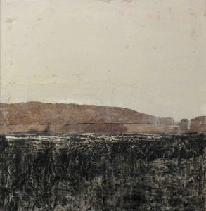 Pittura- landscape mixed media on wood- Marilina Marchica