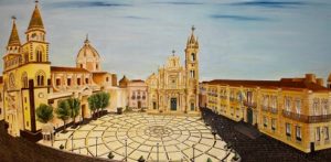 Pittura a olio su tela - Il Duomo Acese - Sonia Benvenuto