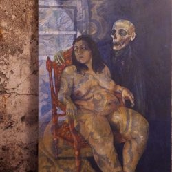 vendita arte online, blu patetico di chiara polizzi, artista siciliana made of sicily