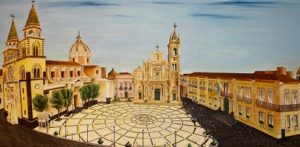Pittura a olio su tela - Il Duomo Acese - Sonia Benvenuto