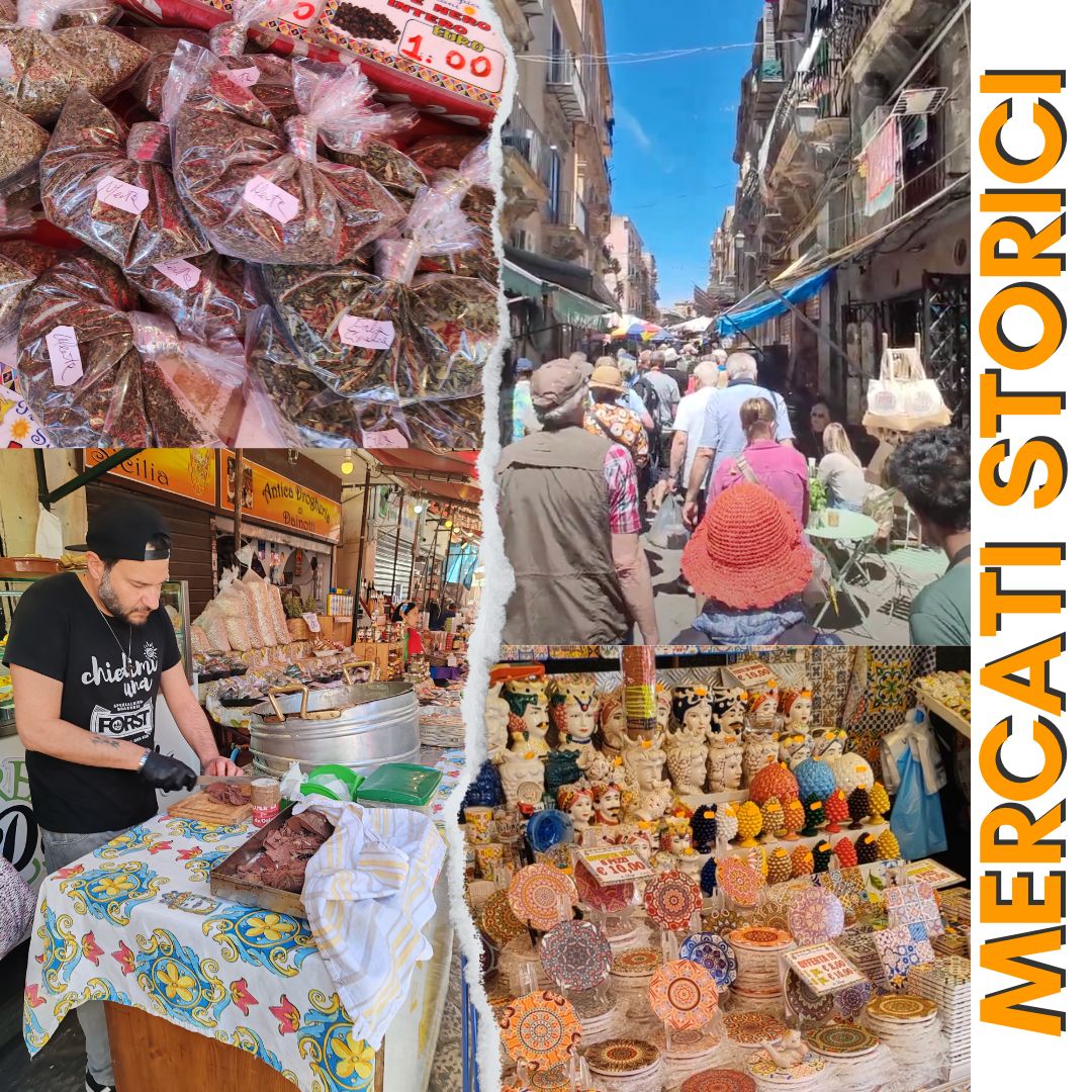mercati storici a palermo, mercati tradizionali a palermo, ballarò, capo, mercati siciliane