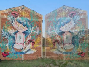 Murales naturalistici in sicilia street art sicilia arte urbana in sicilia arte contemporanea sirenetta di Julieta