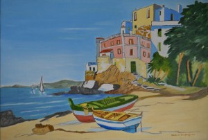 Pittura - Spiaggia di Sicilia - Salvo Distefano