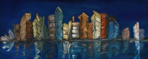 Pittura a olio su tela - The city of inspiration - Sonia Benvenuto