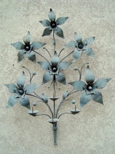 Scultura-Ferro battuto-Fiore di ferro-Starok